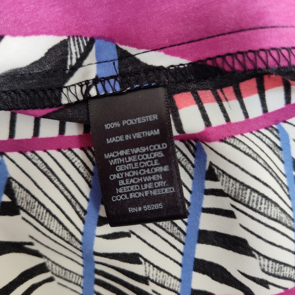 Express Zebra Tribal Geometric Print Mini Slip Dress - Picture 2 of 5